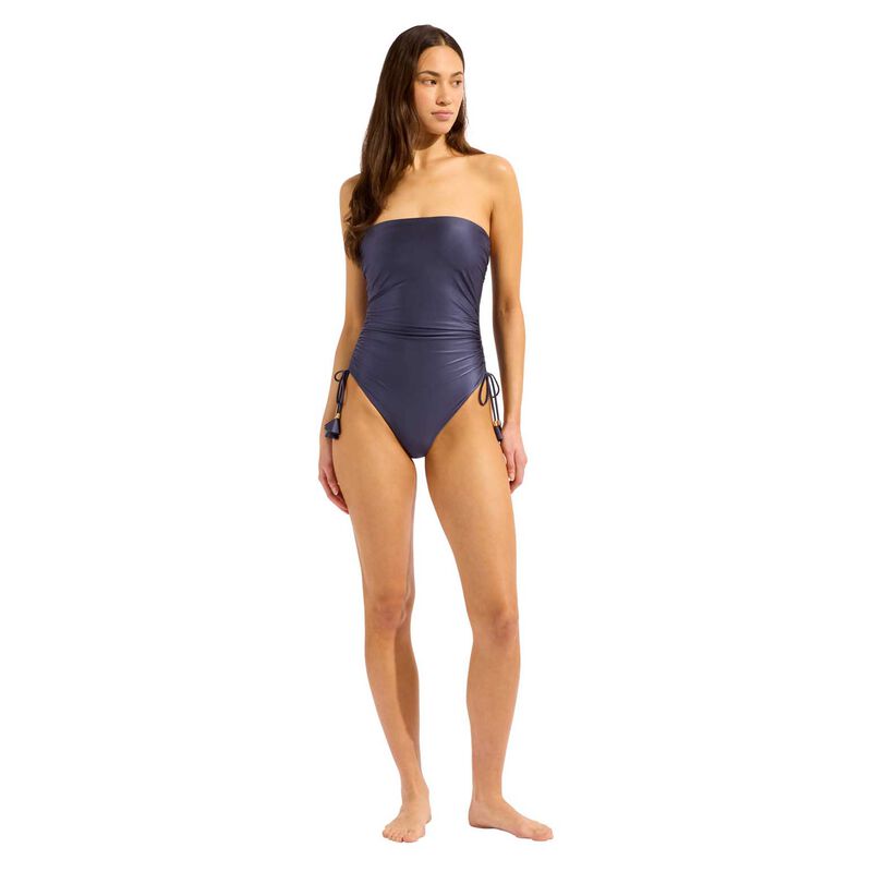 Seafolly Belle DD Drawstring Bandeau One Piece Swimsuit image number 3